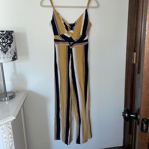 Bershka Striped Jumpsuit